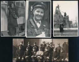 cca 1954 Budapest, villamosvezetők és villamos vagy autóbusz kalauzokról készített felvételek, Tisza...