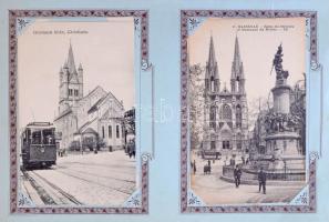 Képes Levelezőlapok Gyűjtőkönyve - Századfordulós képeslap album 101 régi külföldi város képeslappal...