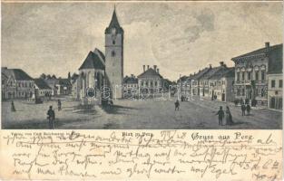 1898 (Vorläufer) Perg, Platz / square. Carl Reichmann