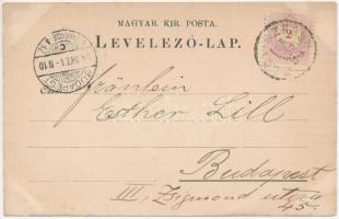 1894 (Vorläufer!!!) Nagyszeben, Hermannstadt, Sibiu; Kisdisznód / Michelberg / Cisnadioara. C. Juris...