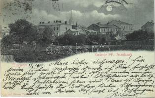 1900 Tarnów, Tarnau; Klasztór PP. Urszulanek / church at night