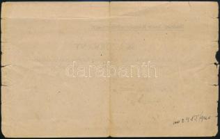 1921 Katonai igazolvány a déli területekre való bevonulás alkalmából