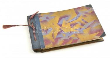 cca 1914-30 Cserkész kordokumentum jellegű fotóalbuma, össz. 122 fotó, amelyen számos cserkészcsapat...