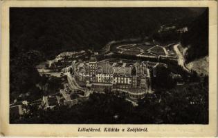 1937 Lillafüred (Miskolc), kilátás a Zsófia kilátóból, Palota szálló (EK)