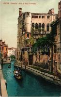 Venezia, Venice; Rio di San Trovaso / canal, boat
