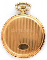 Movado 14K arany zsebóra. jelzett 14 köves szerkezettel. Dupla fedél. Működő, jó állapotban. 76,4 g,...