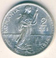 Románia 1914. 2L Ag T:2