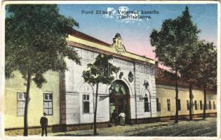 Érsekújvár, Nové Zámky; Tüzérlaktanya / Vojanske kasarne / K.u.K. military artillery barracks  + "1938 Érsekújvár visszatért" So. Stpl  (EK)