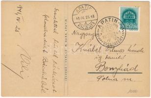 Apatin, Opstinska zgrada / Gemeindehaus / városháza / town hall + "1941 Apatin visszatért"...