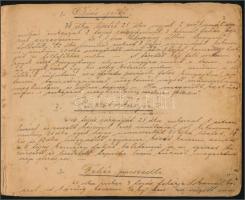 1916 Kézzel írt szakácskönyv. Receptgyűjtemény 124 kézzel írt oldalon. Megviselt állapotú füzetben