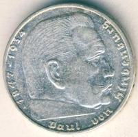 Német 3. Birodalom 1939A 2M Ag "Hindenburg" T:3