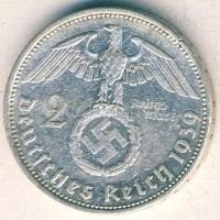 Német 3. Birodalom 1939A 2M Ag "Hindenburg" T:3