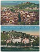 Brassó, Kronstadt, Brasov; - 4 db RÉGI erdélyi városképes lap / 4 pre-1945 Transylvanian town-view postcards