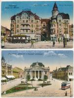 Nagyvárad, Oradea; - 4 db RÉGI erdélyi városképes lap / 4 pre-1945 Transylvanian town-view postcards