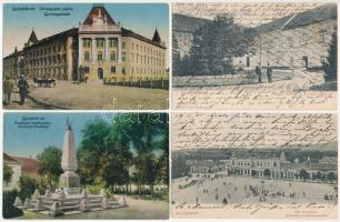 9 db RÉGI erdélyi városképes lap: Gyulafehérvár, Kolozsvár, Temesvár / 9 pre-1945 Transylvanian town-view postcards: Alba Iulia, Cluj, Timisoara
