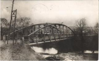 Sepsiszentgyörgy, Sfantu Gheorghe; Olt híd / Podul Oltului / bridge 1940 Sepsiszentgyörgy visszatért So. Stpl