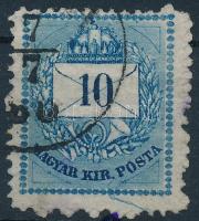 1874 10kr lemeztörés (ex Lovász) / Mi 18 with retouche