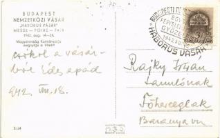 1942 Budapest, Nemzetközi Vásár, Horthy Magyarország Kormányzója megnyitja a vásárt + So. Stpl