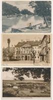 6 db RÉGI magyar városképes lap / 6 pre-1945 Hungarian town-view postcards