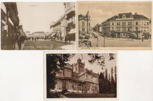 5 db RÉGI magyar városképes lap: Szombathely, Fegyvernek, Kőszeg / 5 pre-1945 Hungarian town-view postcards