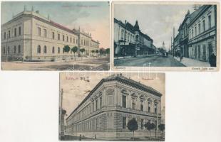 5 db RÉGI magyar városképes lap: Budapest, Esztergom, Keszthely / 5 pre-1945 Hungarian town-view pos...