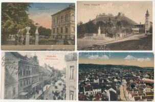 8 db RÉGI magyar városképes lap, közte 1 modern / 8 pre-1945 Hungarian town-view postcards, including 1 MODERN card