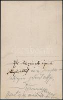 1919 Körmendy Árpád (?-?) színész dedikált fotólapja, 13x8 cm