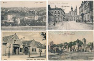 10 db RÉGI magyar városképes lap / 10 pre-1945 Hungarian town-view postcards