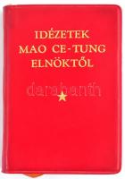 Idézetek Mao Ce-Tung elnöktől. Peking, 1968, Idegen Nyelvű Könyvek Kiadója. Kiadói műbőr borításban.
