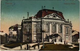 1920 Cieszyn, Teschen; Deutsches Theater / German teathre. Ed. Feitzinger Nr. 2083. + bilingual cancellation (EK)