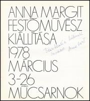 1978 Anna Margit dedikált kiállítási katalógus