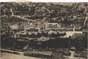 1920 Budapest I. Királyi vár, Buda, légi felvétel. photo + "1920 Rákosi Repülő Nap" So. Stpl