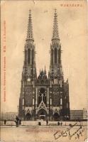 1901 Warszawa, Varsovie, Warschau, Warsaw; Kosciol S-go Florjana na Pradze / Saint Florians Cathedral. Phototypie Scherer, Nabholz & Co. (small tear)