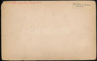 cca 1890 Szeged, Nemzeti Színház, keményhátú fotó, jelzés nélkül, ismeretlen fényképész, sarkaiban s...