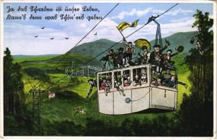 1934 Schauinsland (Schwarzwald), Schwebebahn / suspension railway, cable car