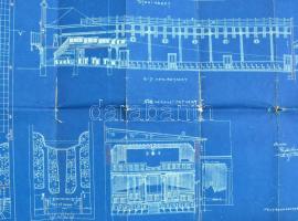 1912 A szekszárdi "Világ Mozgóképszínház" (ma: Német Színház) átalakítási tervrajza, nyoma...