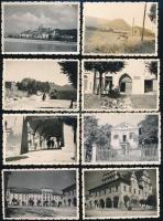cca 1920-1930 Felvidéken készült fotók: Trencsén, Szepesváralja (háttérben a Szepesi várral), Lőcse,..stb, összesen, 8 db, 6x9 cm és 6x8 cm közötti méretben