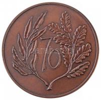 E. Lakatos Aranka (1952-) 1992. "Prof. Záborszky Zoltán / 70" Br emlékérem (42,5mm) T:2