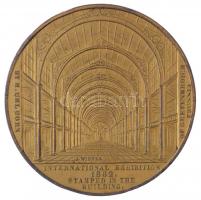 Nagy Britannia / London (South Kensington) 1862. "Nemzetközi Kiállítás" aranyozott Br emlé...