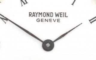 Raymond Weil 18K aranyozott óra, kvarc, működik, jelzett, bőr szíja enyhén kopottas, üveglapon karco...