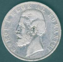 Románia 1883B 5L Ag I.Károly T:3 ph