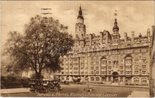 1924 London, Imperial Hotel, Russell Square, automobiles (EK)