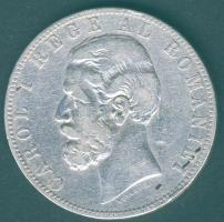 Románia 1883B 5L Ag I.Károly T:3 ph