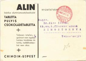 1932 Az Alin Tabletta a lázat egyenletesen csökkenti, a rheumát és a köszvényes fájdalmakat enyhíti,...