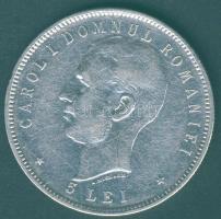 Románia 1906. 5L Ag "I. Károly uralkodásának 40. évfordulója" T:3