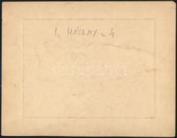 cca 1930-1940 A krisztinavárosi (Bp., I. ker) Mátray utca 4. modernista épülete, fotó kartonon, 12x1...