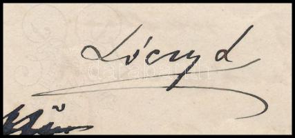 1902 Lóczy Lajos (1849-1920) geológus autográf levele Laczkó Dezső (1860-1932) geológusnak, melyben ...