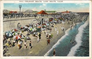 1930 Long Beach (California), Belmont Beach, bathers (EK)