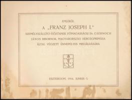 1916 D.G.T. Duna Gőzhajózási Társaság. Emlékül a Franz Joseph I. személyszállító gőzősnek főmagasság...