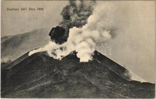 1909 Etna, Eruzione dellEtna 1892 / erupting volcano